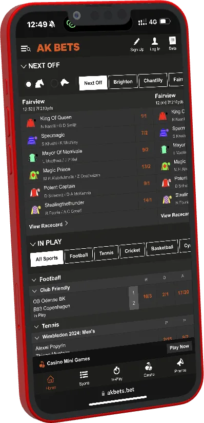 AK Bets mobile website reference image