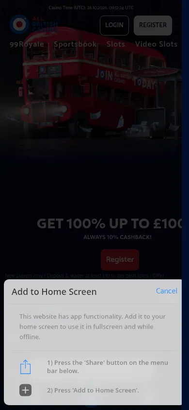 All British Sports mobile website reference image