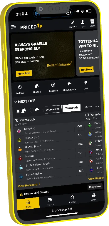 Pricedup mobile website reference image