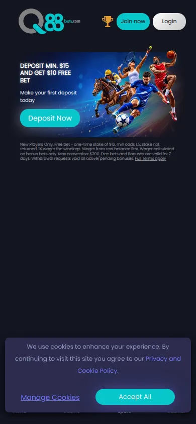Q88Bets mobile website reference image