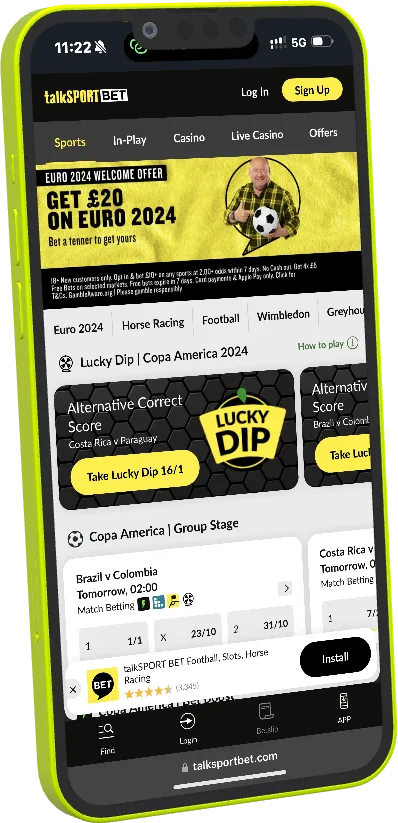 talkSPORT BET mobile website reference image